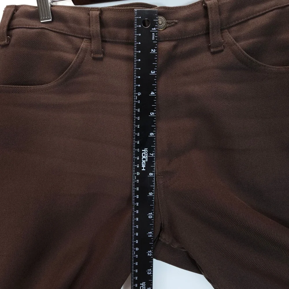 Vintage Levis 517 Mens 33x31 Brown‎ Sta-Prest Gold Tab Flared Bootcut Pants